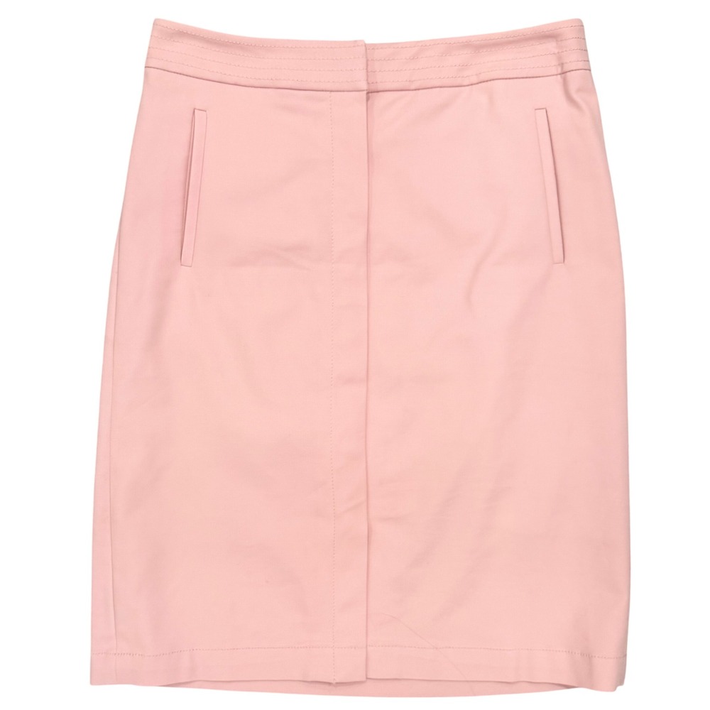 Talbots Pencil Skirt Women 6P Pink Cotton Blend Stretch Pockets